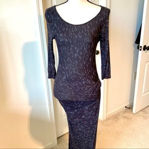 LULU’S 3/4 Sleeve Lightweight Scoop Neck Twisted Side Maxi Dress—SZ. Med…